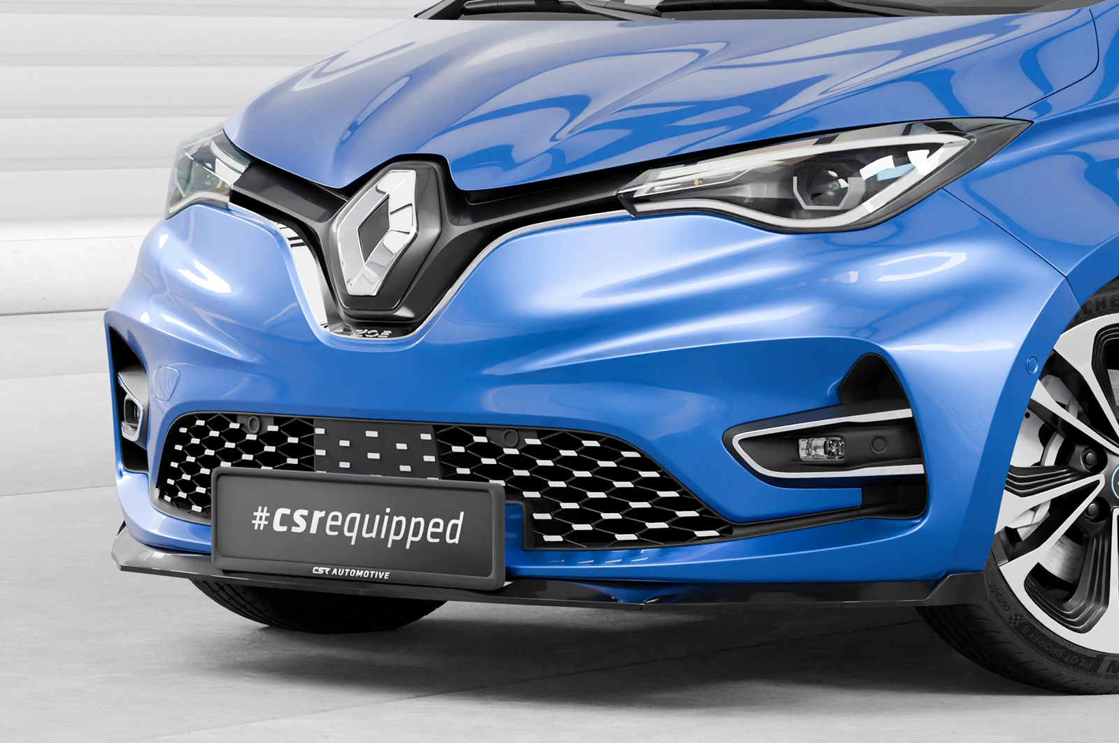 Voorspoiler Renault Zoe (Facelift) glans zwart – CSR Automotive