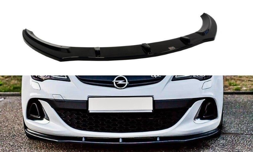 Voorspoiler Opel Astra J OPC/VXR Maxton Design glans zwart V.1