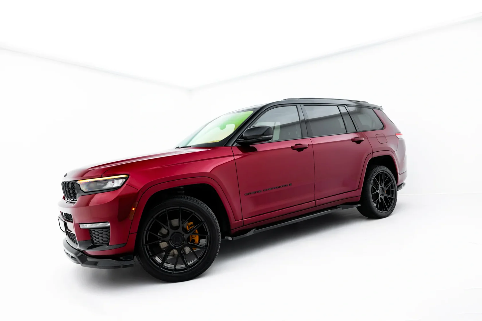 Voorspoiler Jeep Grand Cherokee L Mk5 Glanzend Zwart