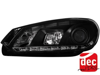 Faros VW Golf VI Los ojos del Diablo Dayline negro