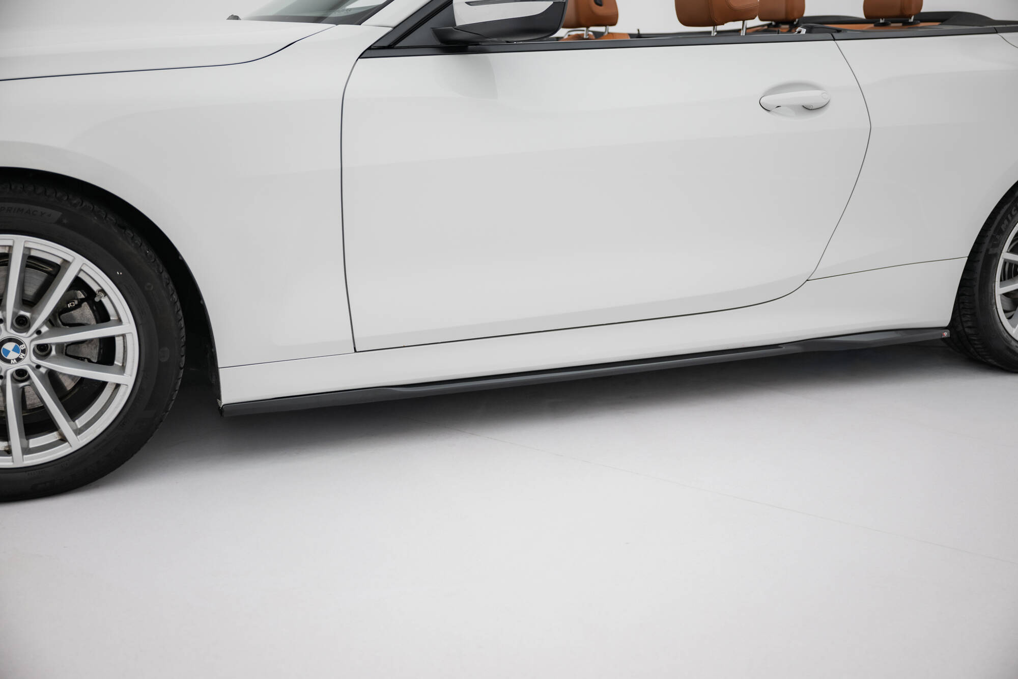 Zijskirts BMW 4 Coupe / Cabrio G22 / G23 Maxton Glanzend zwart