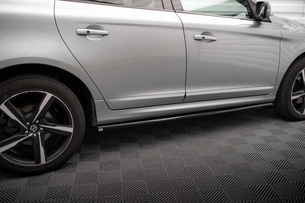 Zijskirts Volvo XC60 R-Design Facelift 2013 - 2017 Maxton Glans Zwart