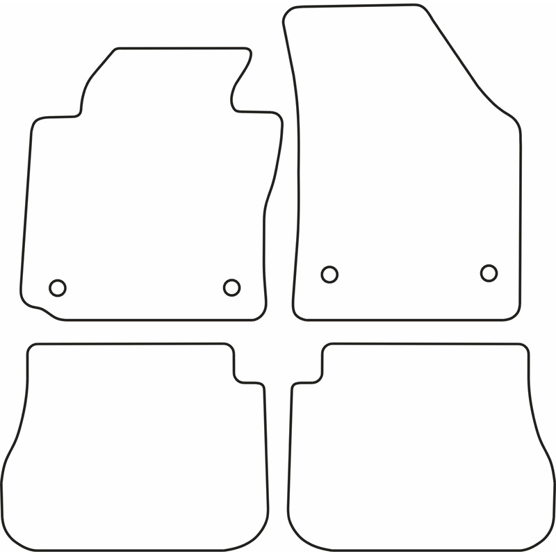 Automatten VW Caddy Combi 04-