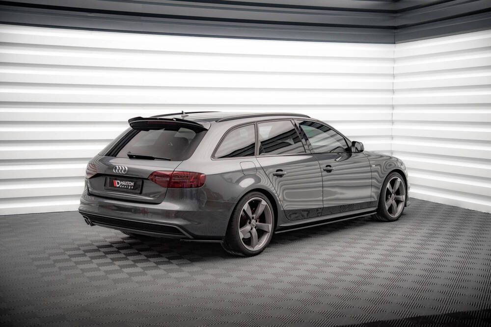 Zijdiffuser V.2 Audi A4 S-Line Avant B8 FL Maxton Glans Zwart