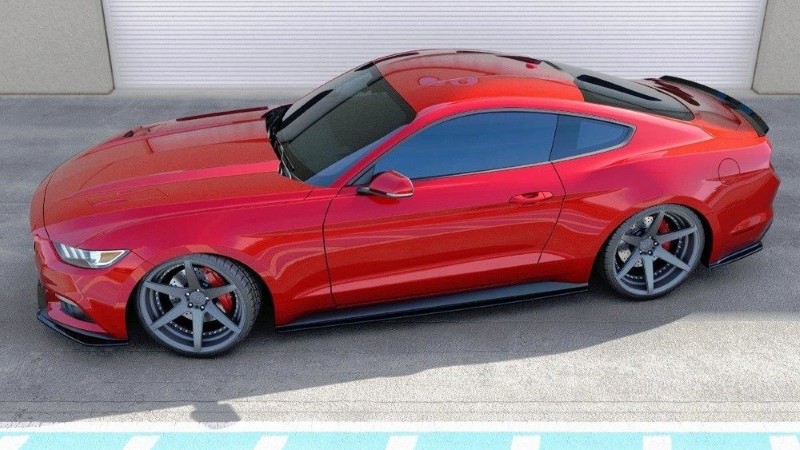 Zijskirts Diffusers Ford Mustang Mk6 Glanzend Zwart