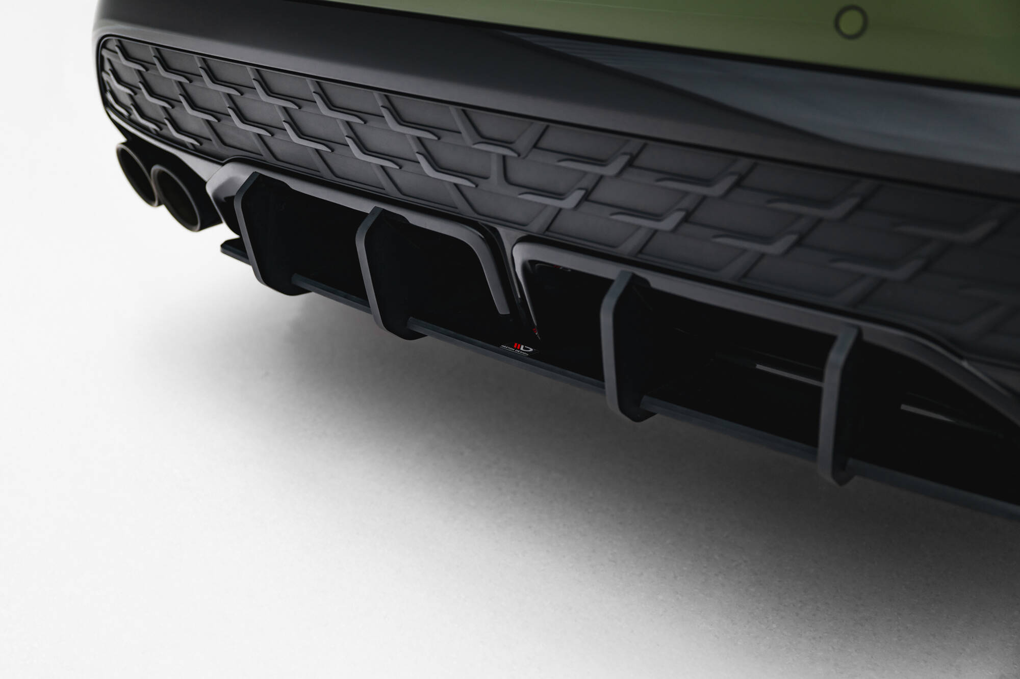 Street Pro Achter Diffuser Audi S3 / A3 S-line 8Y Facelift Maxton Glanzend zwart