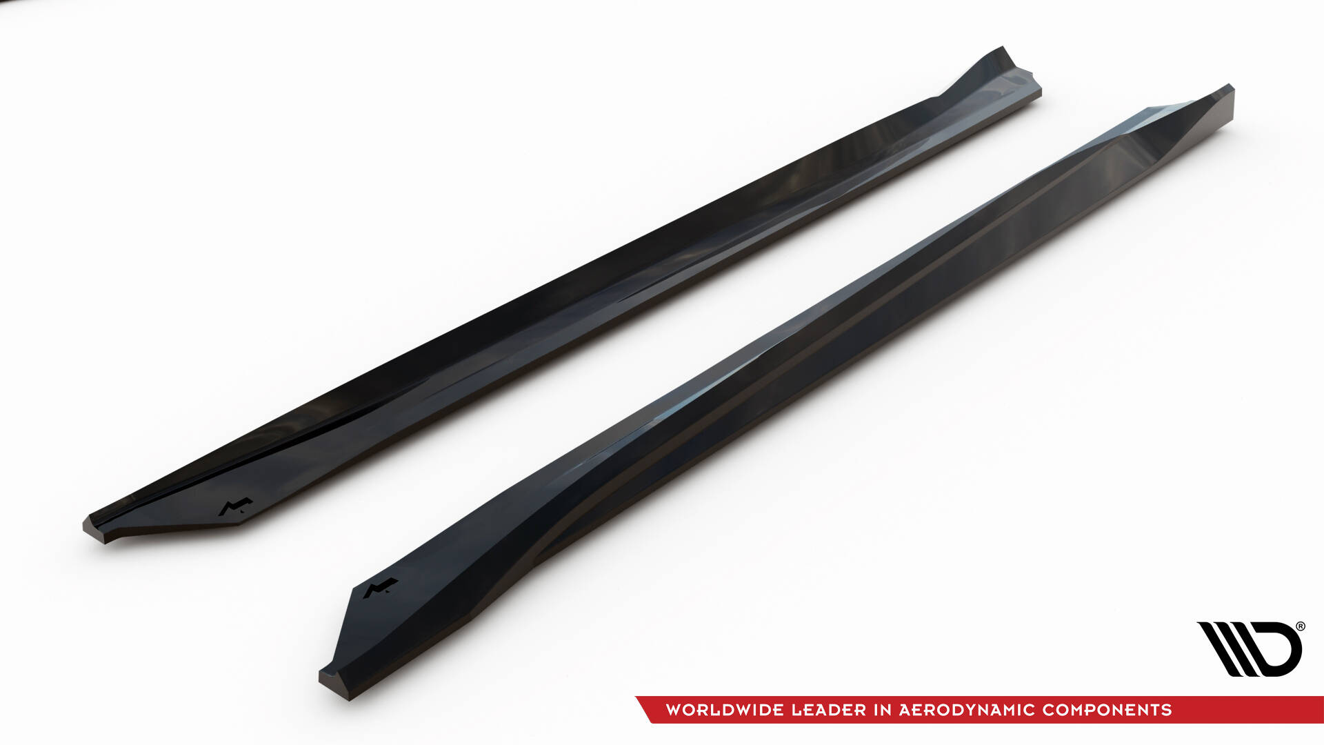 Zijskirts V.2 Chevrolet Camaro SS MK6 Facelift Maxton Glanzend zwart
