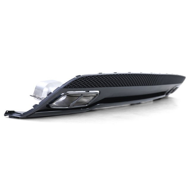 Diffusor Mercedes W176 A45 Line Glans zwart, zwarte Sierstukken