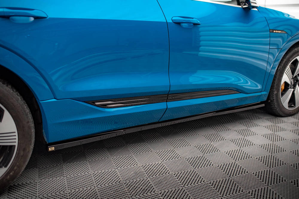 Zijskirts Audi E-Tron Maxton Glans Zwart