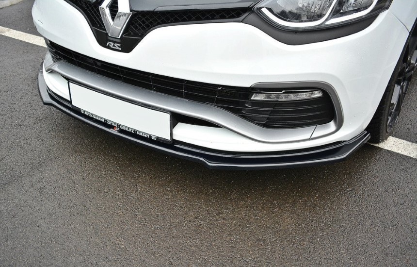 Voorspoiler Renault Clio 4 RS Maxton Design glans zwart