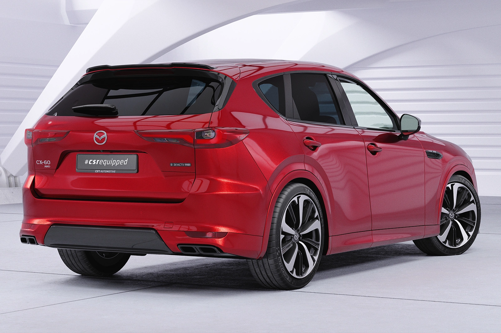 Achterspoiler Mazda CX-60 glans zwart
