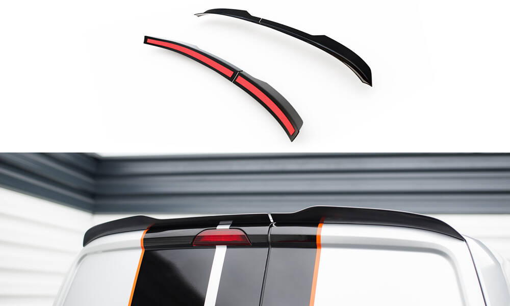 Spoiler Cap Ford Transit Courier MK1 Glans Zwart