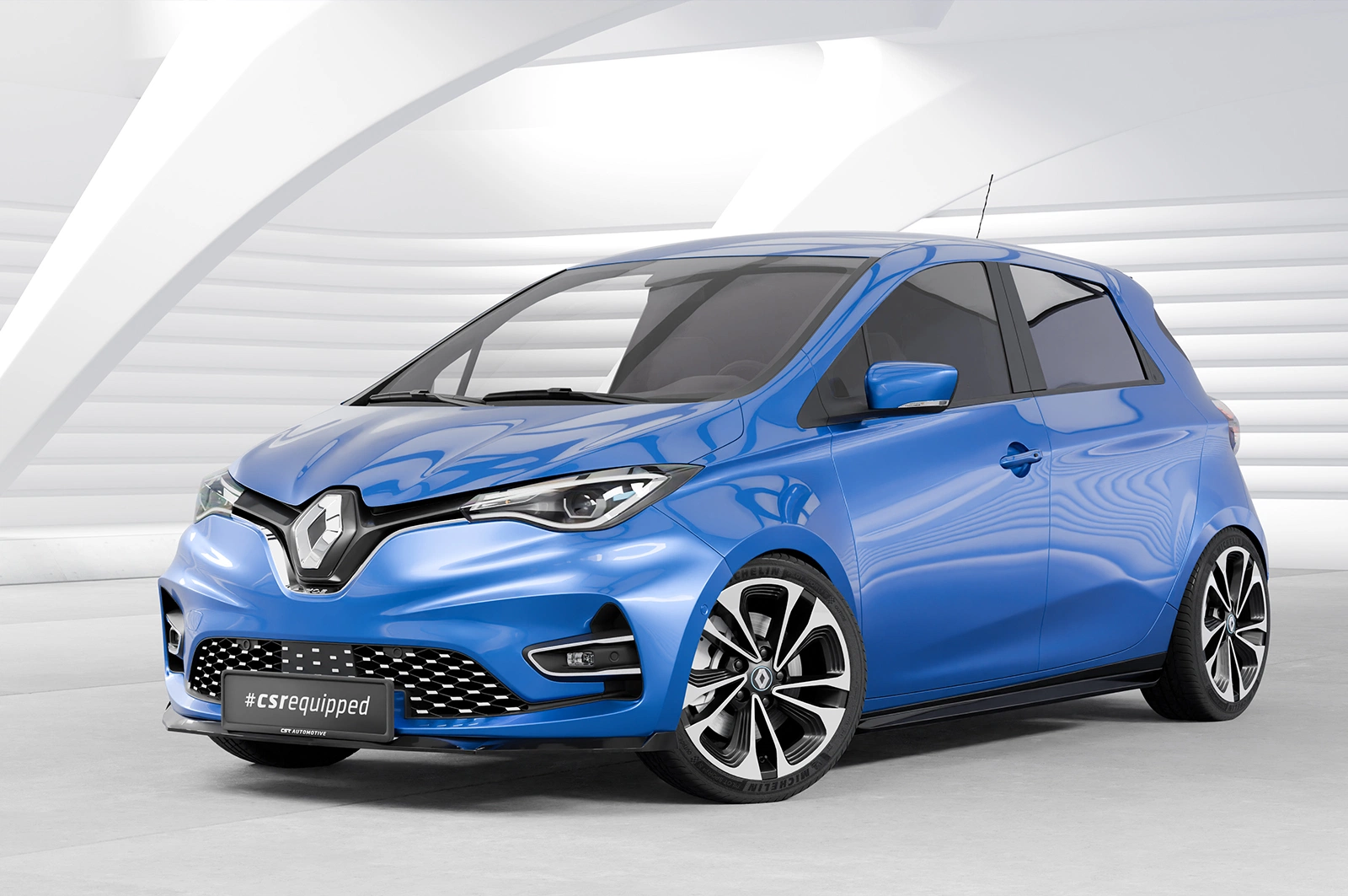 Voorspoiler Renault Zoe (Facelift) glans zwart – CSR Automotive