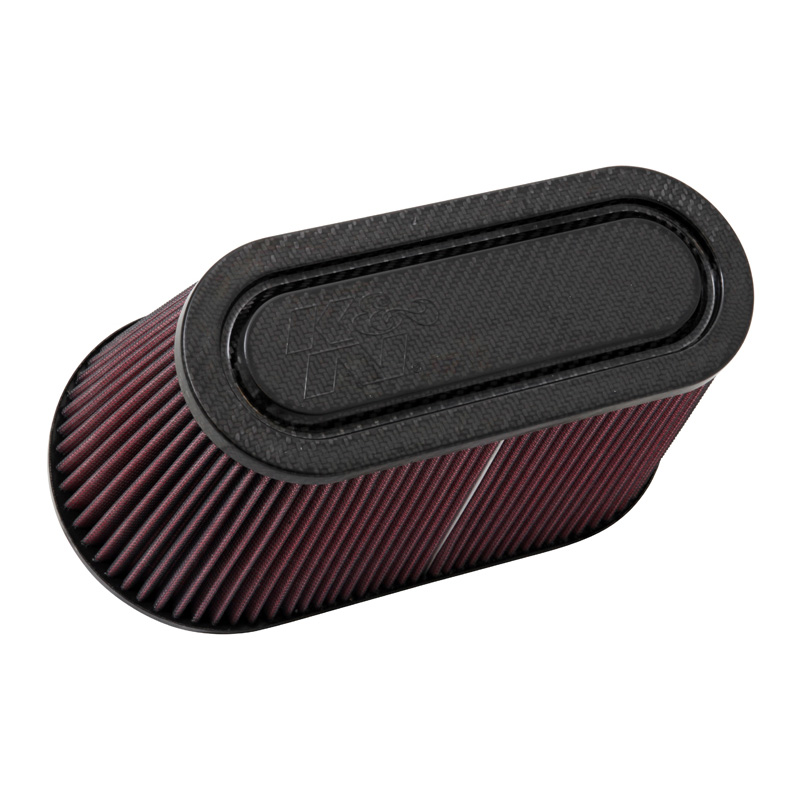 K&N Universeel filter - carbonvezel - 89mm aansluiting, 305mm x 152mm bodem, 252mm x 100mm top, 152mm hoogte (RP-5182)