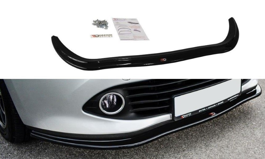 Voorspoiler Renault Clio 4 Maxton Design glans zwart