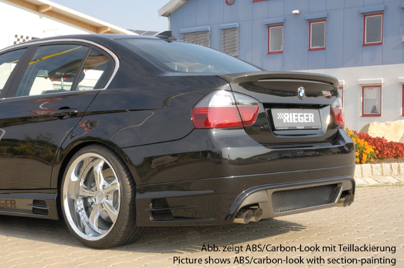 Achteraanzet Carbon BMW E90 Sedan Rieger