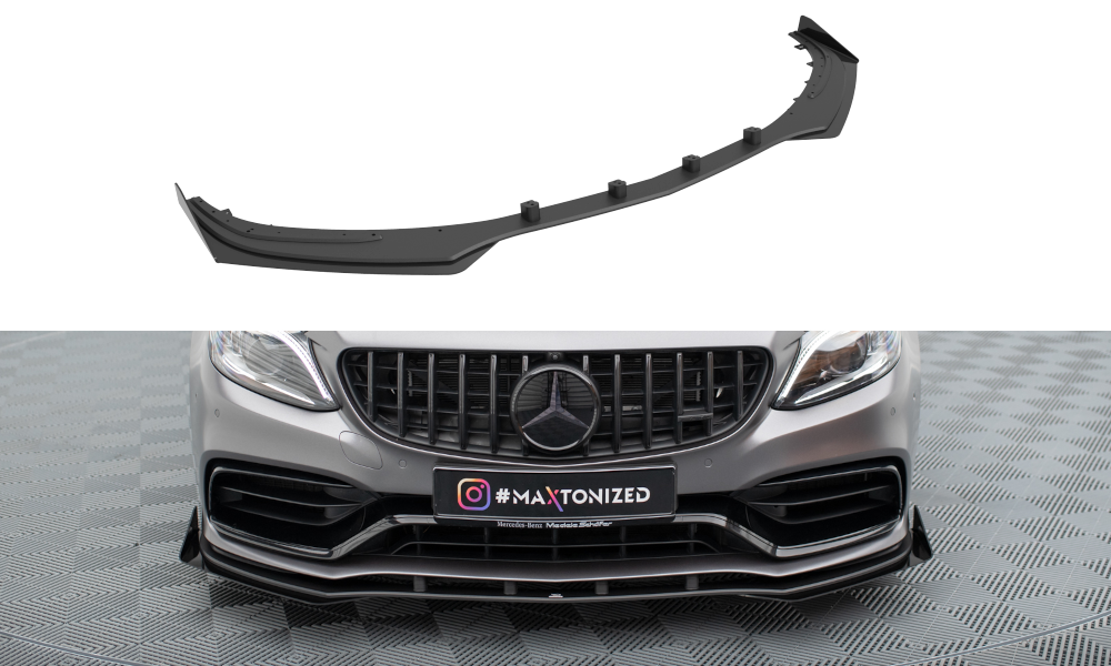 Voorspoiler met Canards Street Pro Mercedes AMG C63 Sedan / Estate FL Maxton