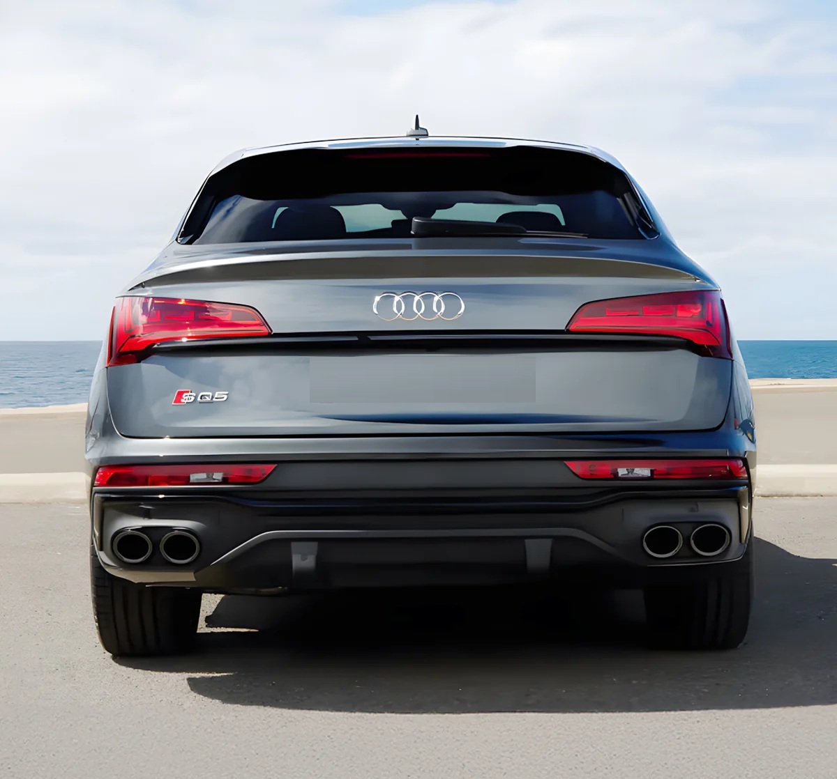 Diffuser Sierstukken Audi Q5 Sportback 20-24 - SQ5 look Glans Zwart