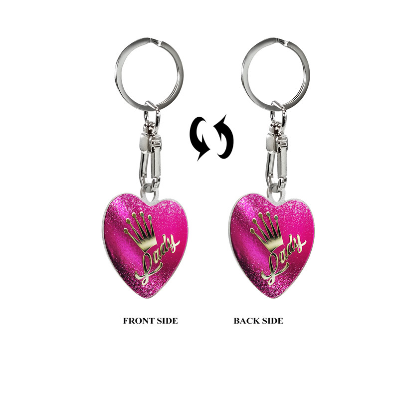 RVS sleutelhanger - Lady Heart