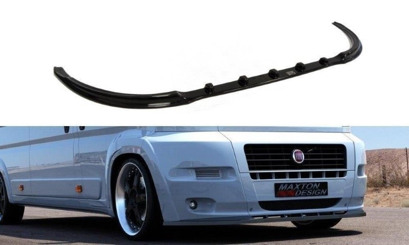 Voorspoiler Fiat Ducato III (voor Standaard Bumper) Glanzend Zwart