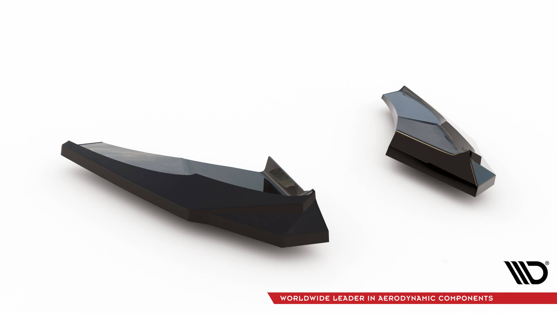 Achterzij Spoilers V.1 Audi S3 Sportback Facelift Maxton Glanzend zwart