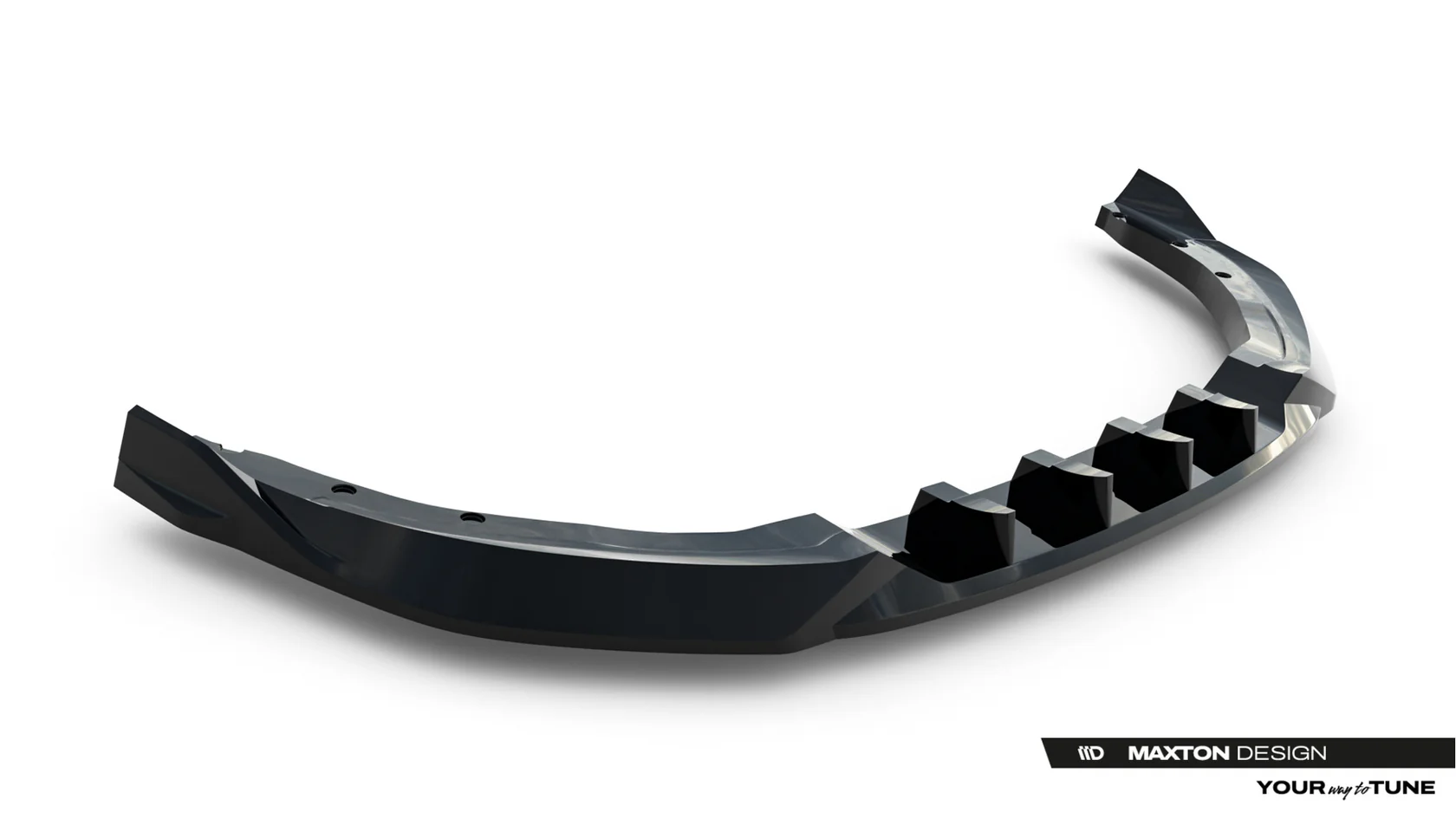 Voorspoiler MG 3 Mk1 Maxton V.1 Glans Zwart