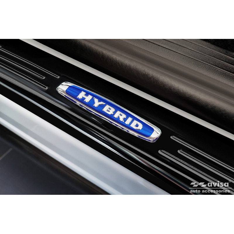 Zwart RVS Instaplijsten  Renault Austral (RHN) 2022- 'Hybrid' - 2-delig