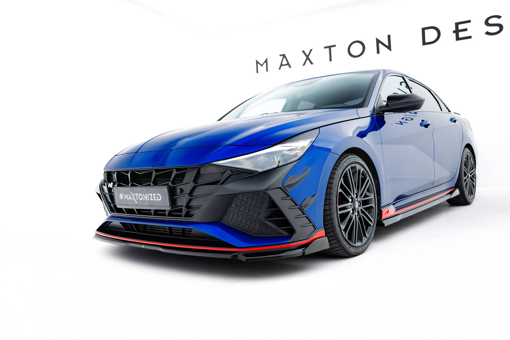 Bodykit Hyundai Elantra N MK7 Maxton Glanzend zwart