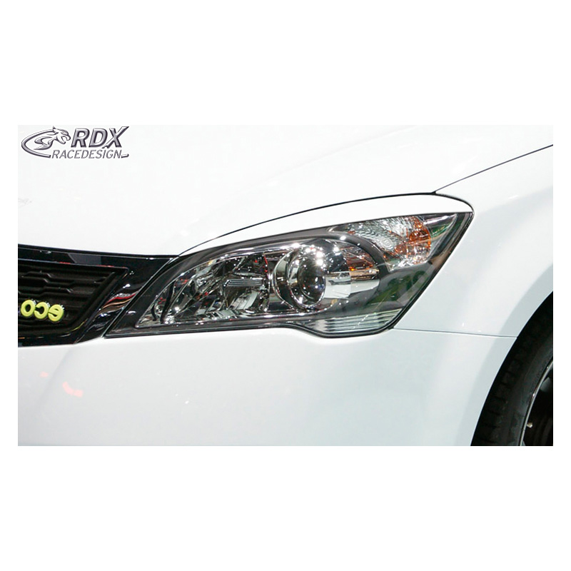 Koplampspoilers  Kia Cee'd & Pro Cee'd ED 2009-2012 (ABS)