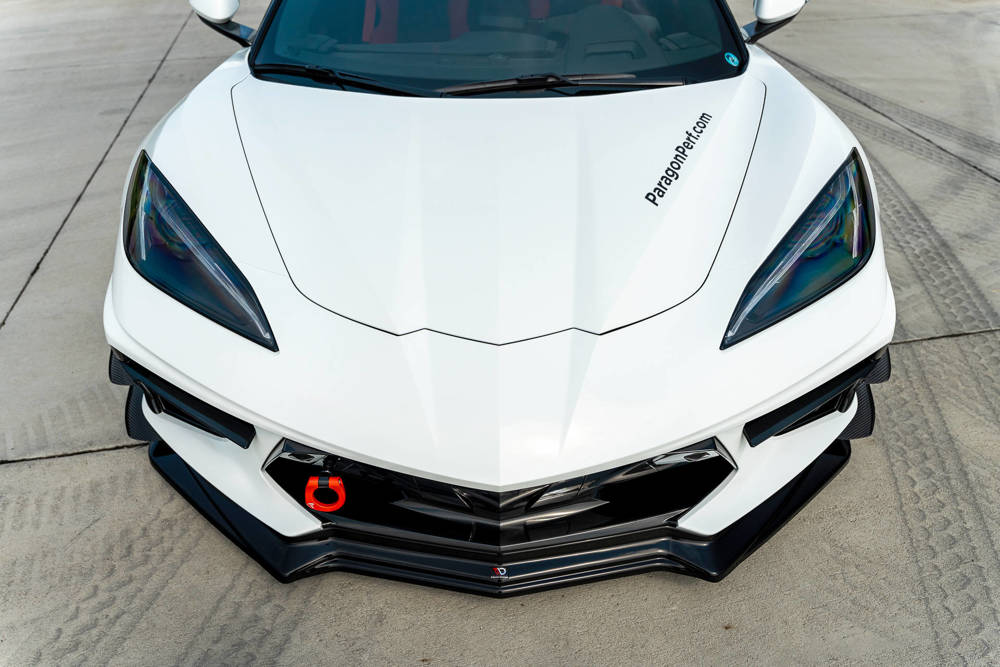 Voorspoiler Chevrolet Corvette C8 Maxton Glans Zwart