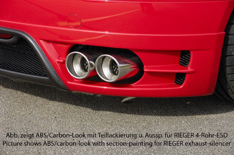 Achteraanzet Carbon-look Audi TT 09.06- Rieger