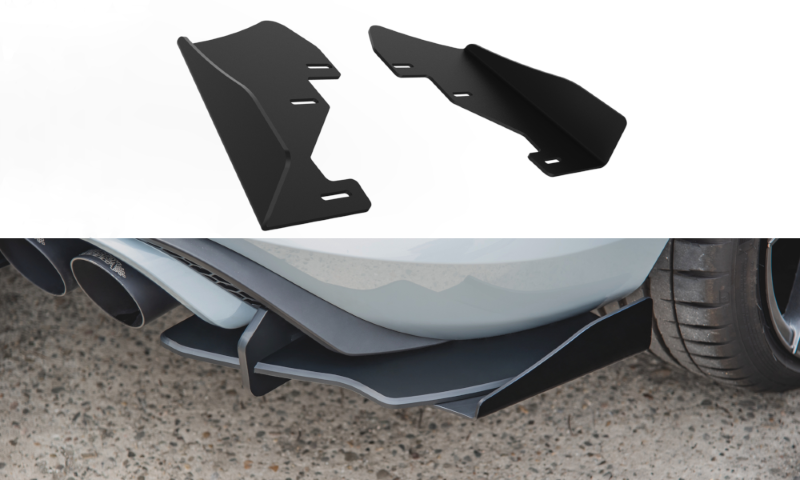Zijkleppen Ford Fiesta Mk8 ST Glanzend Zwart