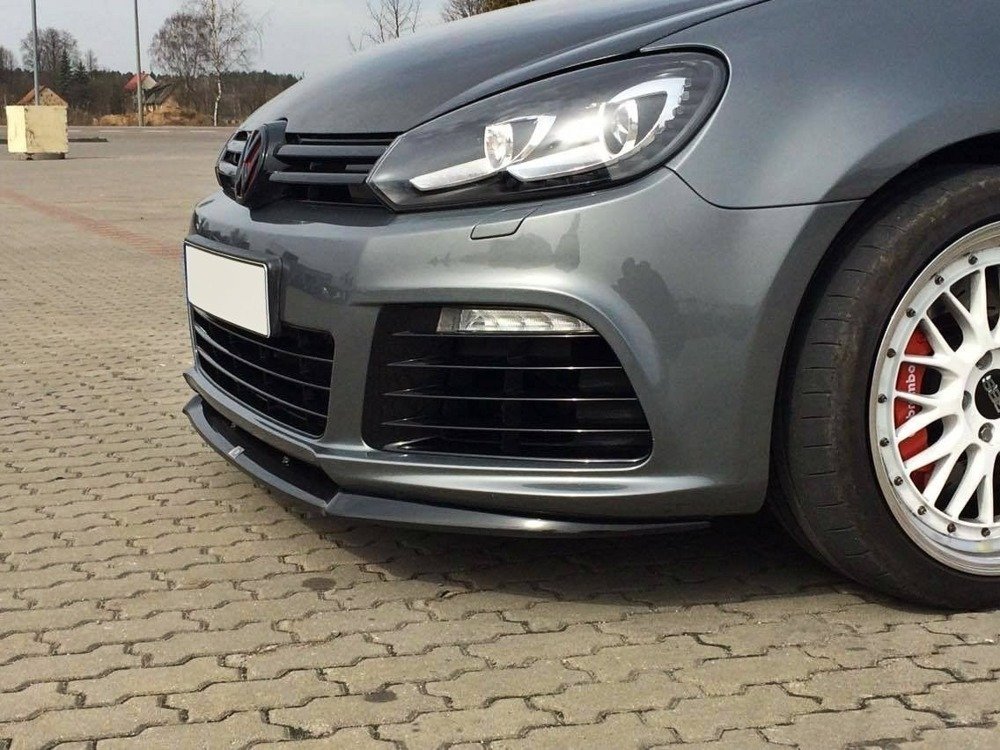 Voorspoiler VW Golf 6 R Cupra Look Glans Zwart