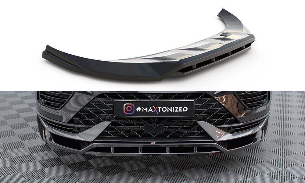Voorspoiler Cupra Ateca FL Maxton Glans Zwart