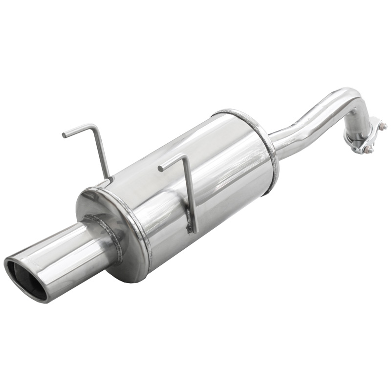 100% RVS Sportuitlaat  Fiat 500 1.4 16v (100pk) 2007- 90x70mm