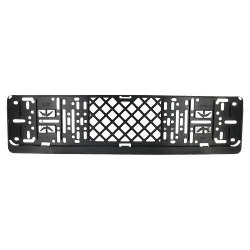 Kentekenplaathouder zwart model click met tekstrand
