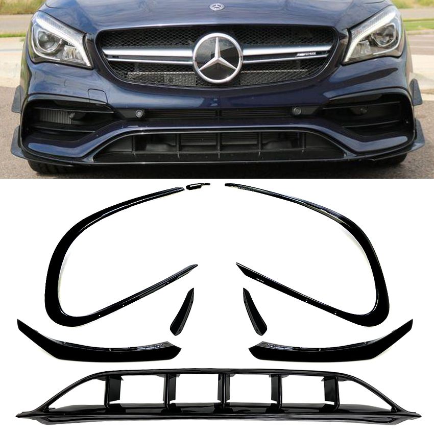 Mercedes CLA W117 Facelift CLA45 AMG Canards Aero 2015-2018