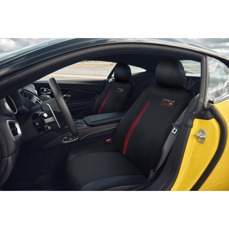 Red Bull Oracle Universele stoelhoezenset MV1 - 10-delige set - Zwart/Rood - geschikt voor Side-Airbags