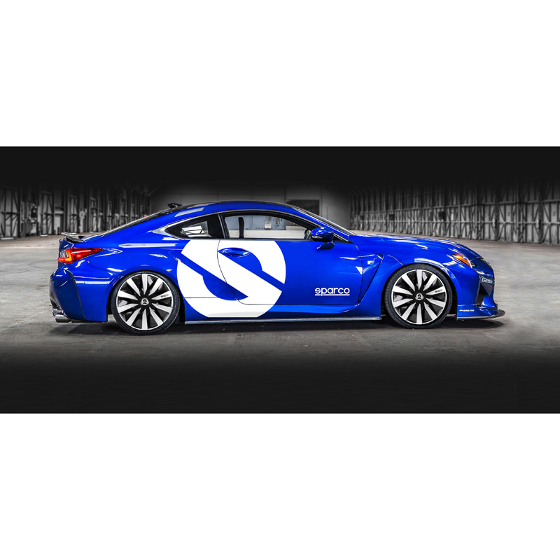 4-Delige Sparco Wieldoppenset Lazio 16-inch zwart/zilver