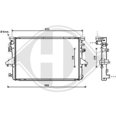 Radiator VW T5 09->> 710x469x28