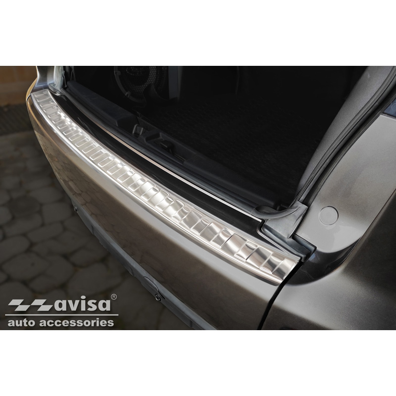 RVS Achterbumperprotector  Mitsubishi Outlander II 2006-2012 / Peugeot 4007 2007-2012 / Citroën C-Crosser 2007-2012 'Ribs'