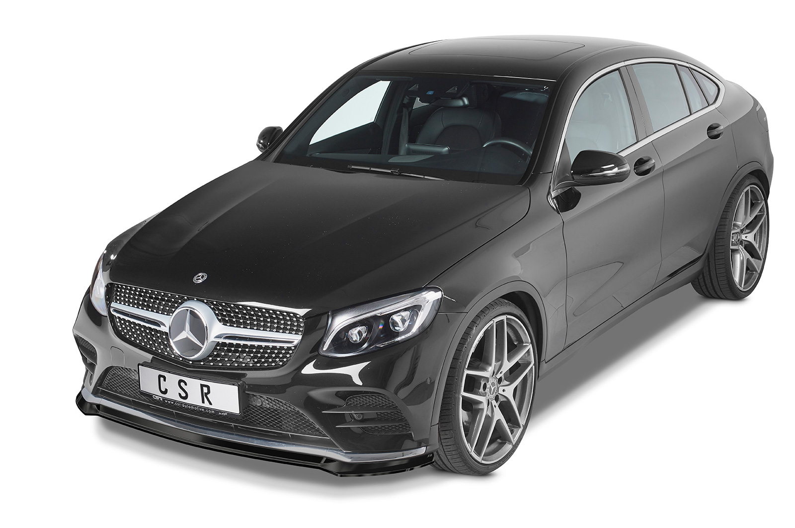 Voorspoiler Mercedes Benz GLC C253 CSR Glans Zwart