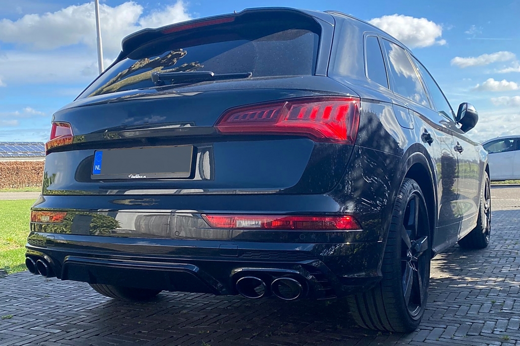 Diffuser SQ5 look Audi Q5 SUV FY S-Line (2017-2021) Zwart
