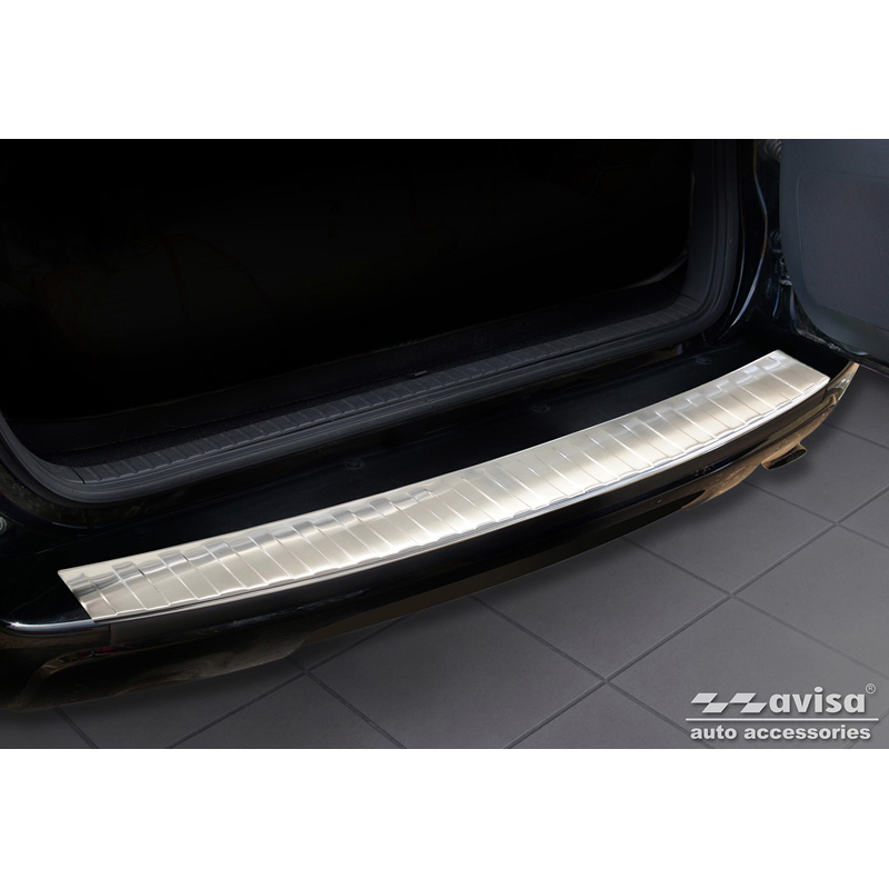 RVS Achterbumperprotector  Toyota RAV-4 FL 2008-2010 'Ribs' (alleen met reservewiel)