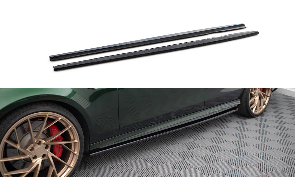 Zijskirts Mercedes AMG E63 W213 FL Glans Zwart
