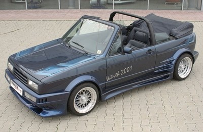 Achterschermen Breedversie l VW Golf I Polyester Rieger