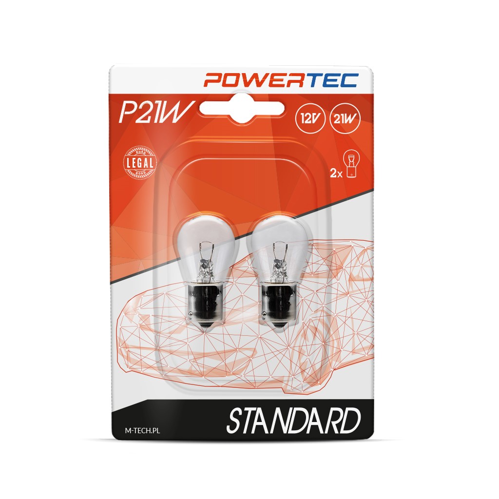 Halogeen Powertec BA15S lampen 12V 21W