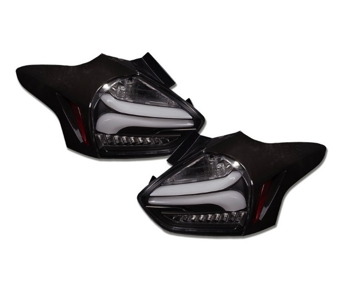 Achterlichten Ford Focus III 15-18 LED Dynamic Zwart