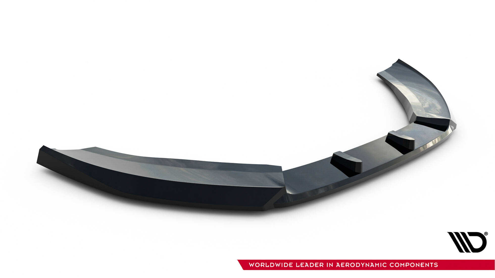 Voorspoiler V.3 Audi A6 S-line / S6 C7 Maxton Glanzend zwart