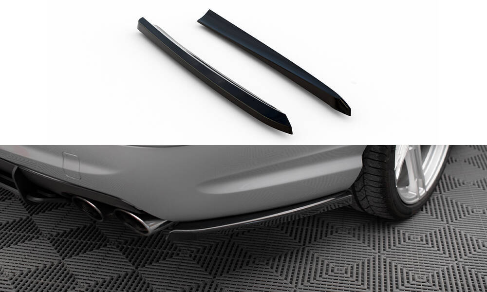 Zijdiffuser Mercedes E55 AMG W211 Maxton Glans Zwart